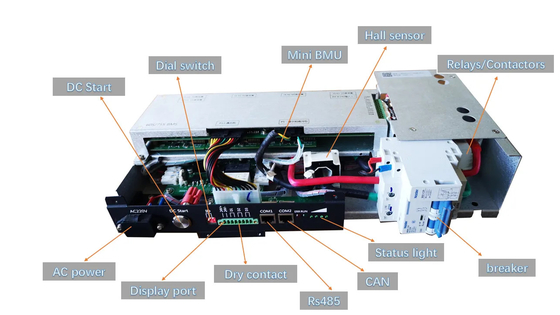Lithium-Batterie-Managementsystem 192V BMS 60S 50A Herr-Sklave-BMS für UPS Satz der Batterie lifepo4 BESS