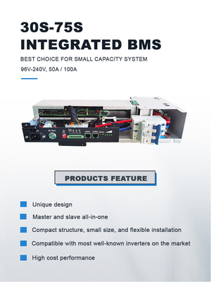 GCE 75S 100A 144v integrierte BMS Lifepo4 / NMC / LTO Batterien Hochspannung Batteriemanagementsystem