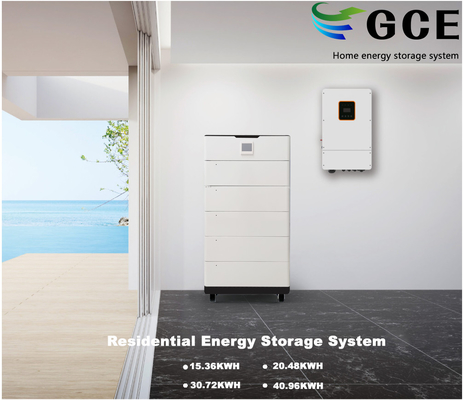 Residential ESS Lösung Home Energiespeichersystem 40,96KWH Stapelbare LiFePO4 Batteriesystem mit 16S51.2V Lithium