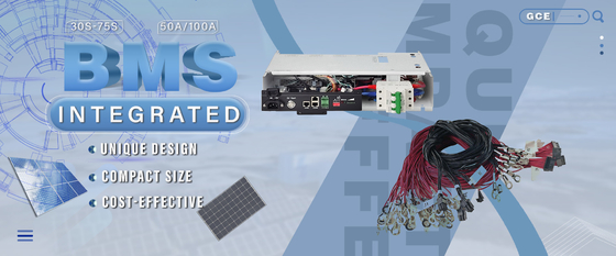 GCE 34S 108.8V 50A Batteriemanagementsystem mit Temperatursensoren und Schutz vor Überladung für Lithiumbatterien