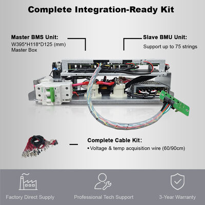 CE RBMS 10 integriertes Hochspannungs-BMS. 120-370V LFP Batterie-Management. 60-Zell-Überwachung.